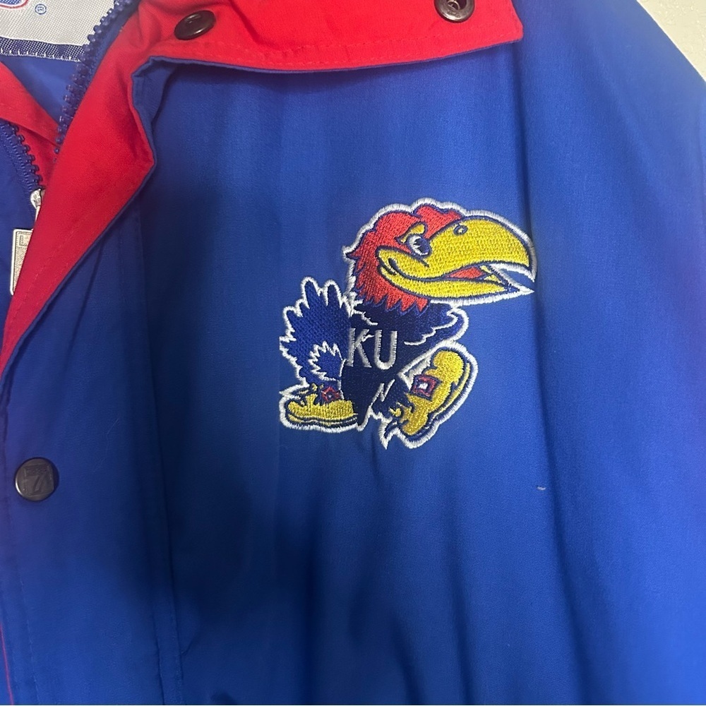 Vintage logo 7 University of Kansas Jacket XL - Picture 3 of 10